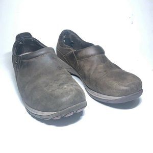 Dansko Womens Clogs Shoes Brown Leather Slip On